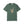 Green t-shirt with skeleton hand making 'rock on' gesture on a white background