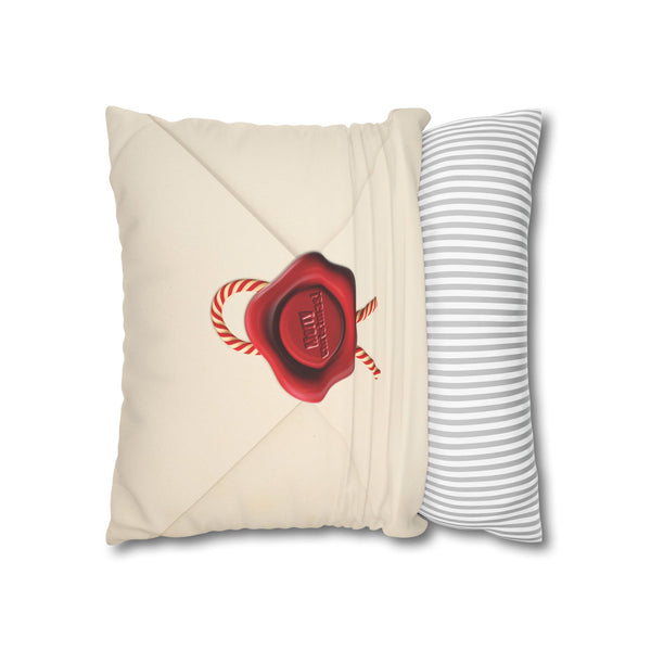 Cute Santa Mail Reversible Christmas Pillow Cover