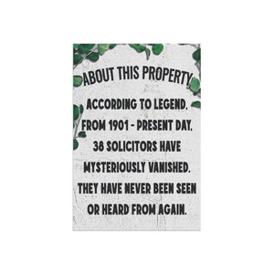 No Soliciting Sarcastic Warning Funny Yard Flag
