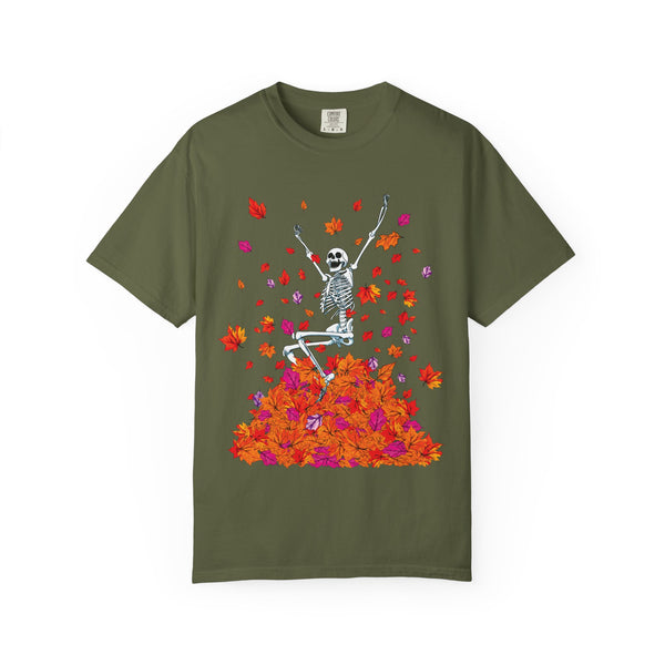 Fall Lovers Skeleton Halloween T-Shirt Comfort Colors®