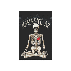 Namaste AF Skeleton Halloween Yard Flag
