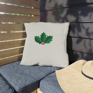 Christmas Throw Pillow Pastel Ivy Design Outdoor Decor