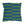 Green and Blue Striped Indoor Outdoor Throw Pillow
