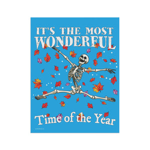 Fall Lovers Funny Halloween Skeleton Yard Flag