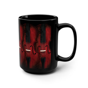 Abstract Violin Music Mug 15oz