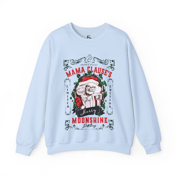 Mrs. Clause's Moonshine Funny Christmas Sweatshirt