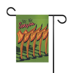 Garden flag with 'Christmas Outdoor Holiday' design