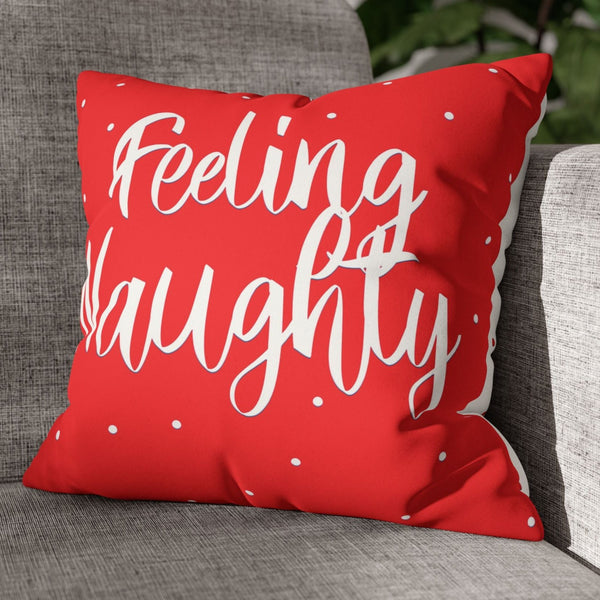 Naughty or Nice Reversible Christmas Pillow Cover
