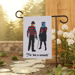 Freddy Krueger vs Monty Python Funny Halloween Yard Flag