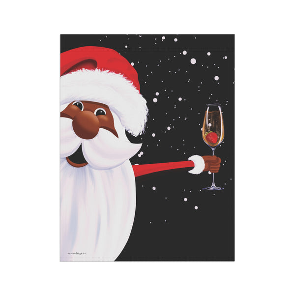 African American Christmas Flag - Weatherproof Garden Flag | Outdoor Holiday Decor