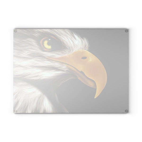 American Bald Eagle Kitchen Decor Glass Cutting Board
