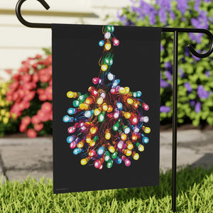 tangled lights funny christmas flag