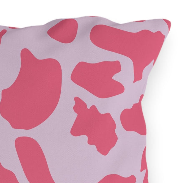 Pink and Lilac Animal Indoor Outdoor Throw Pillow