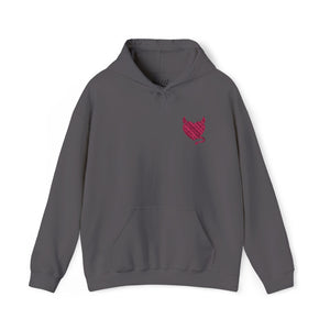 Embroidered Women's Hoodie – Wicked Heart Cozy Cotton Sweatshirt