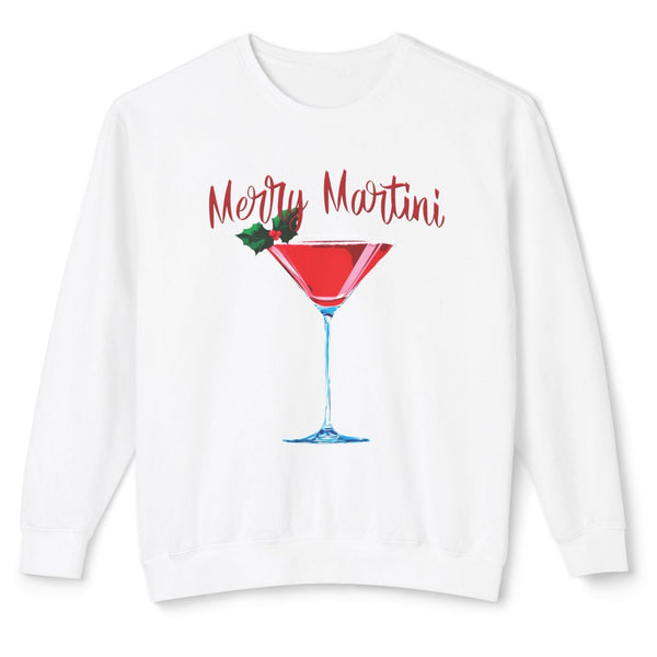merry martini Christmas sweatshirt comfort colors