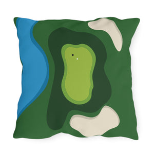 Golfers Outdoor Indoor Patio Throw Pillow