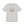 White t-shirt with embroidered red white and blue text design on a white background