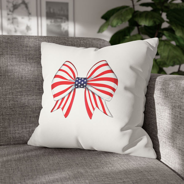 Chic Patriotic 4th of July Soft Accent Pillow Cover