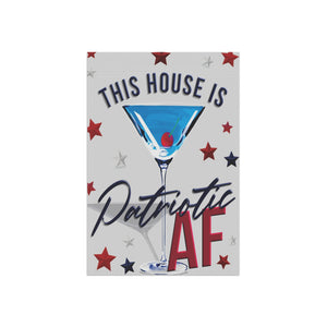 Garden flag with 'Patriotic AF Funny' design