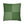 Green checkered pillow on a white background