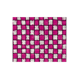 Checkered Pink & White Chic Couch Throw Blanket