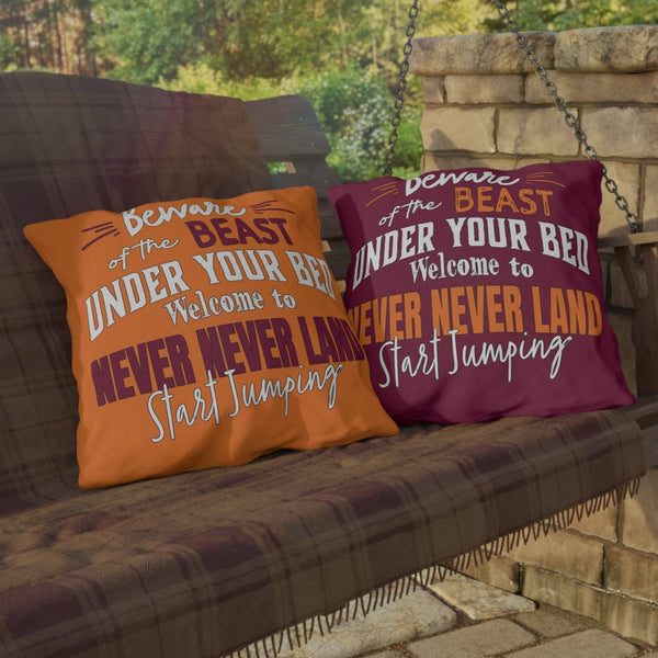 Virginia Tech Football Reversible Indoor Outdoor Couch Pillow