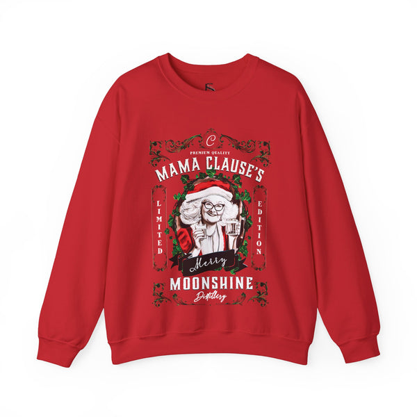 Mrs. Clause's Moonshine Funny Christmas Sweatshirt