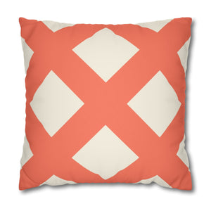 Modern decorative throw pillow orange ivory design trends 2025