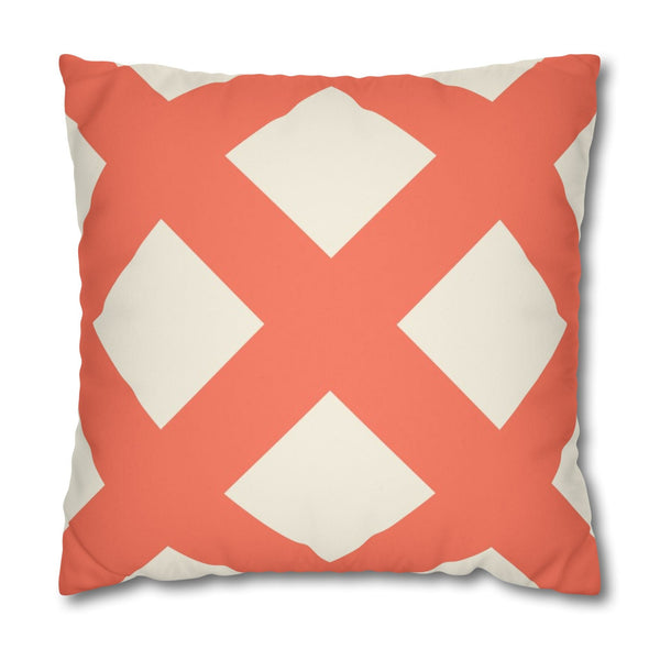 Modern decorative throw pillow orange ivory design trends 2025