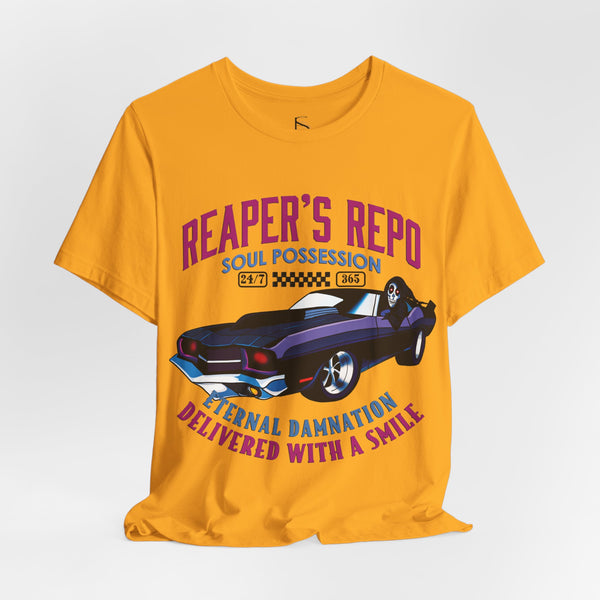 Grim Reaper's Repo Funny Halloween T-Shirt