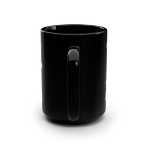 mug with 'Just Waiting For Christmas Funny Halloween' graphic on a white background