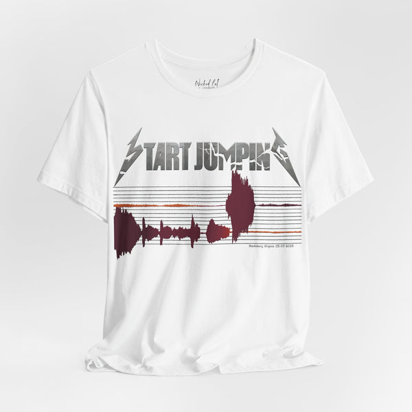 Virginia Tech Metallica Seismograph Chart T-Shirt