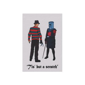 Freddy Krueger vs Monty Python Funny Halloween Yard Flag