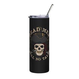 Dead Men Pirate Skull Tumbler 20oz