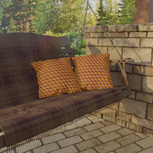 throw pillow with 'Honeycomb Accent Spring Decor' design
