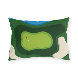 Golfers Outdoor Indoor Patio Throw Pillow
