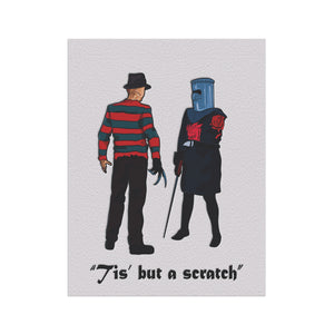 Freddy Krueger vs Monty Python Funny Halloween Yard Flag