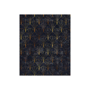 Blue Art Deco Decorative Throw Blanket
