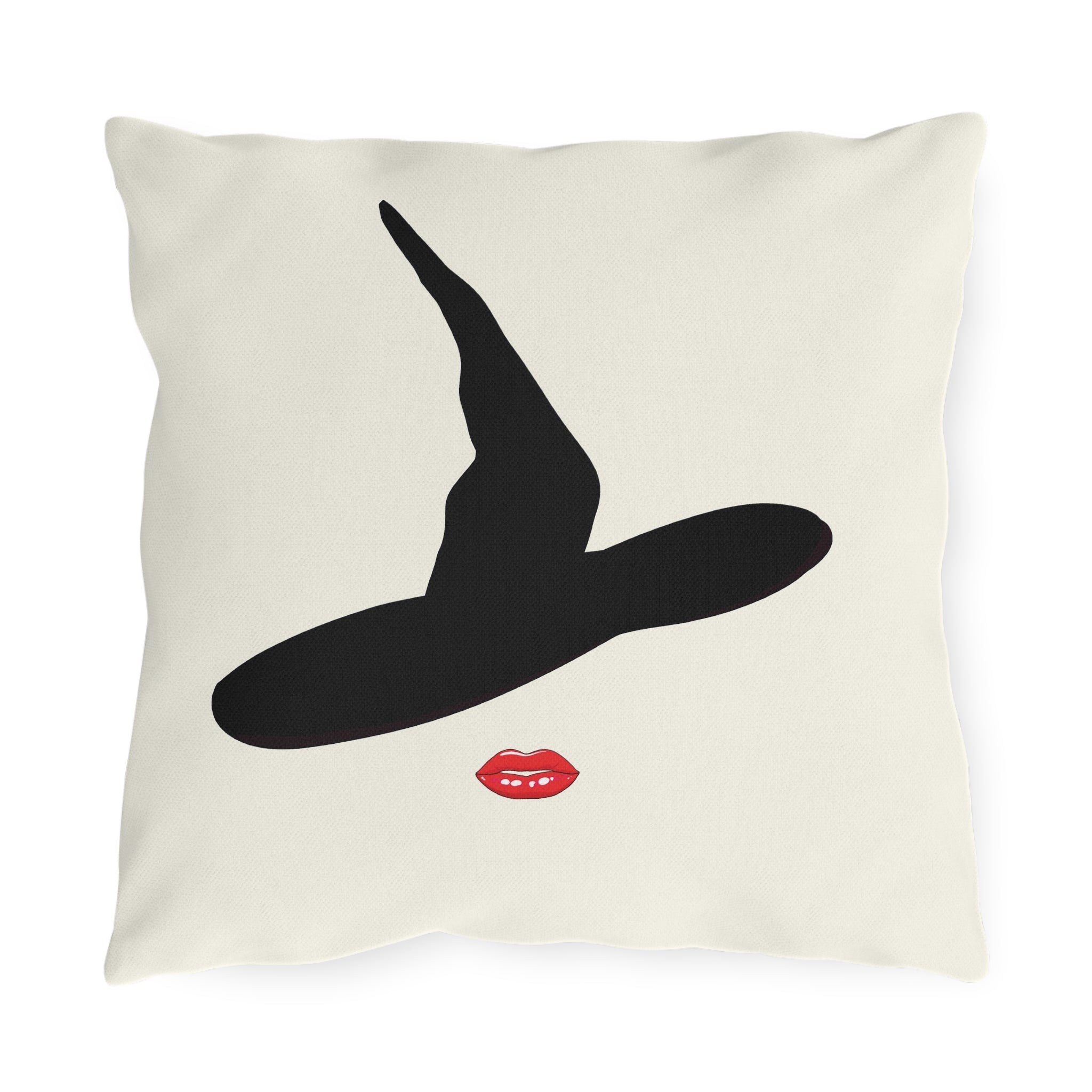 Modern Witch Outdoor Patio Pillow