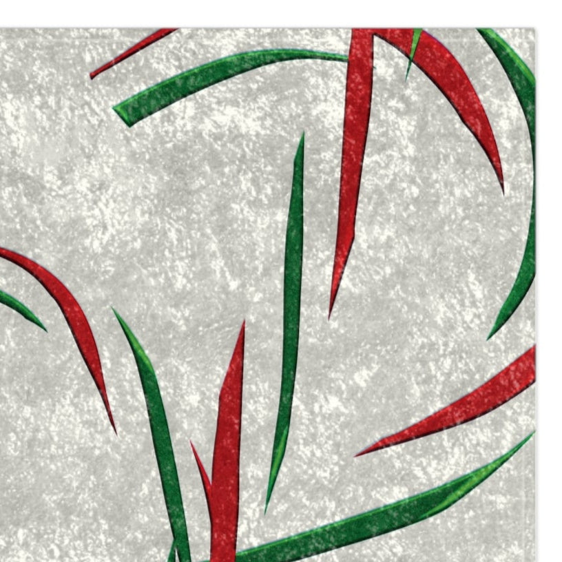 Abstract Candy Cane Twist Holiday Throw