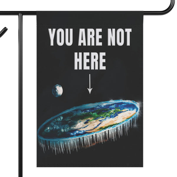 flat earth funny yard flag