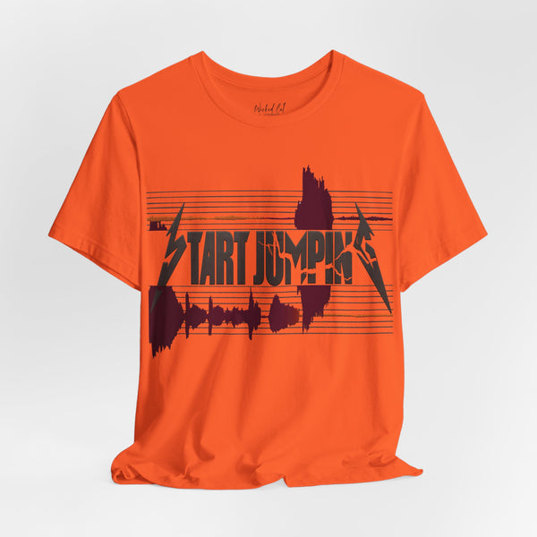 Virginia Tech Metallica Seismograph Chart Start Jumping T-Shirt