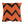 Orange and Black Fall Indoor Outdoor Patio Pillow