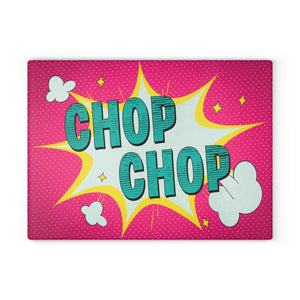 Pop Art Chop Chop Kitchen Decor Cutting Board