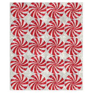 candy cane Christmas throw blanket