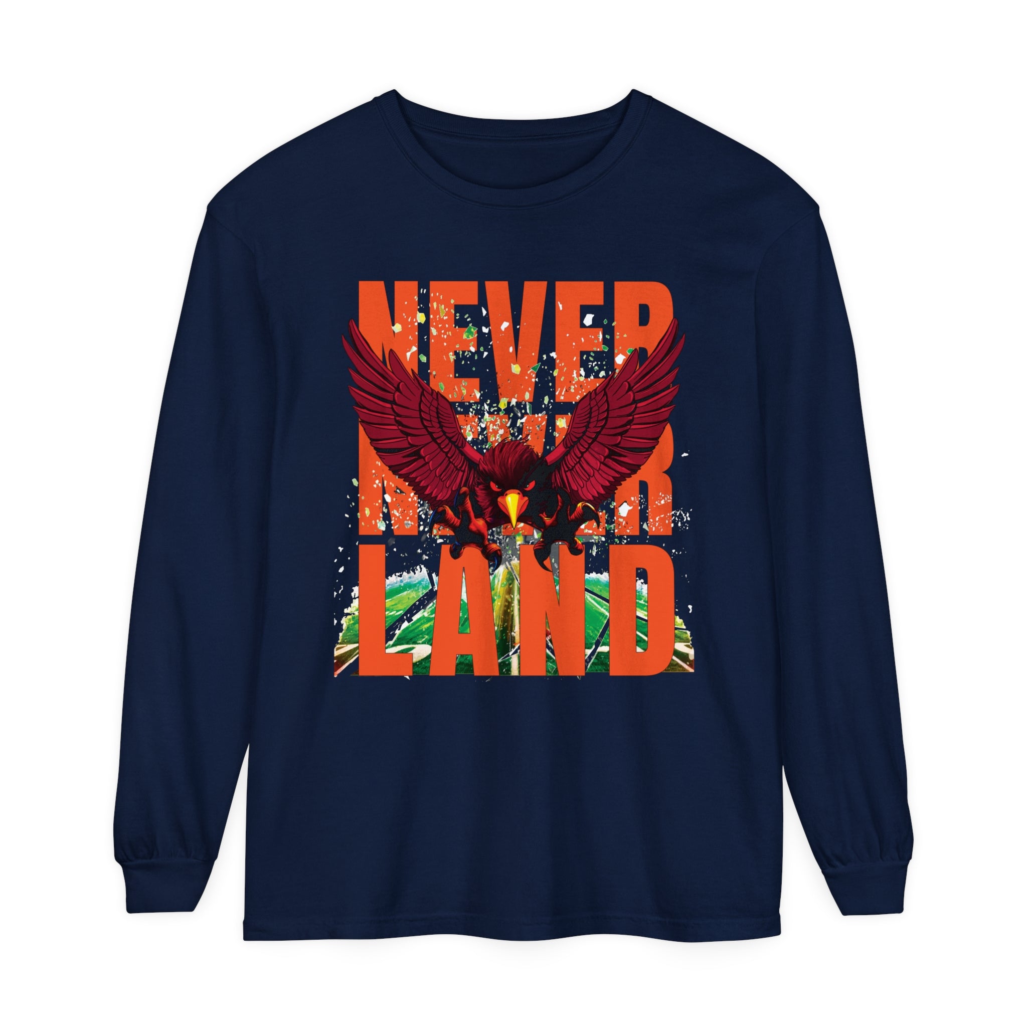 Comfort Colors® Never Never Land Hokies Long Sleeve Tee