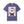 Purple t-shirt with a graphic of Santa Claus on a mugshot background