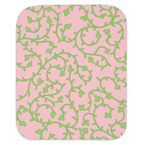 pink and green stylish sherpa baby blanket