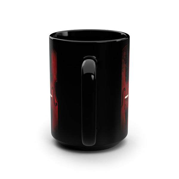 Abstract Violin Music Mug 15oz