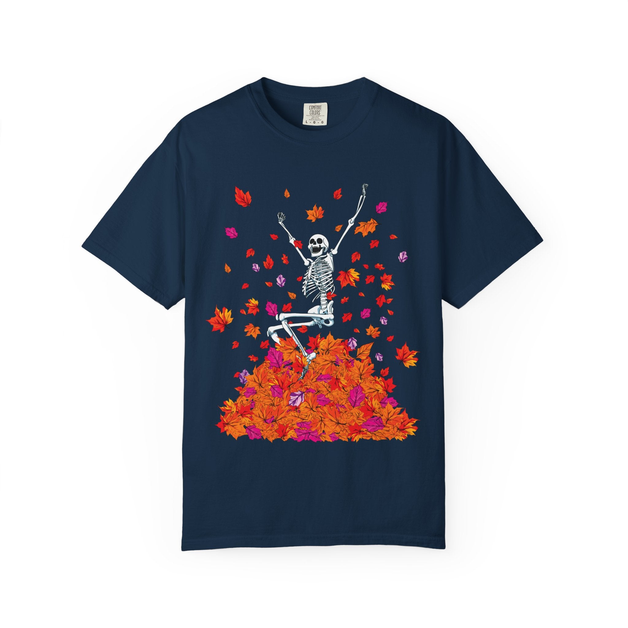 Fall Lovers Skeleton Halloween T-Shirt Comfort Colors®